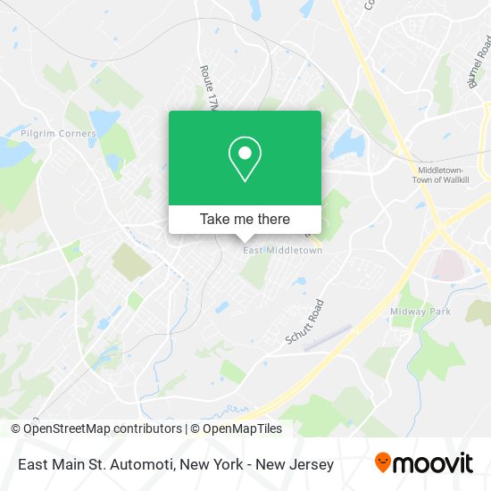 East Main St. Automoti map