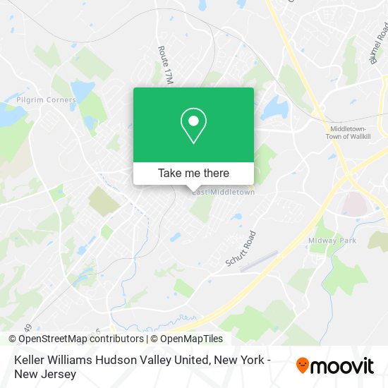 Keller Williams Hudson Valley United map