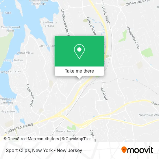 Sport Clips map