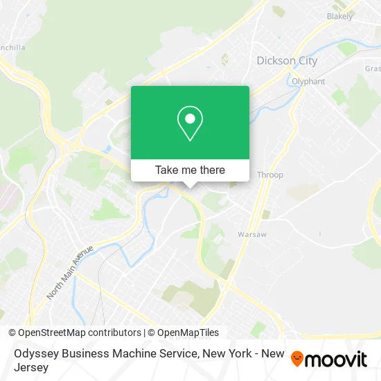 Odyssey Business Machine Service map