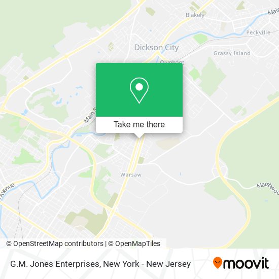 G.M. Jones Enterprises map