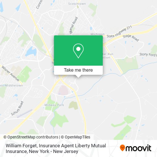 Mapa de William Forget, Insurance Agent Liberty Mutual Insurance