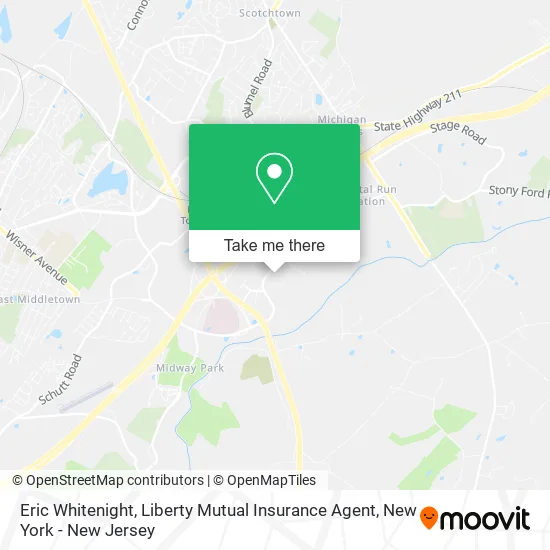 Eric Whitenight, Liberty Mutual Insurance Agent map