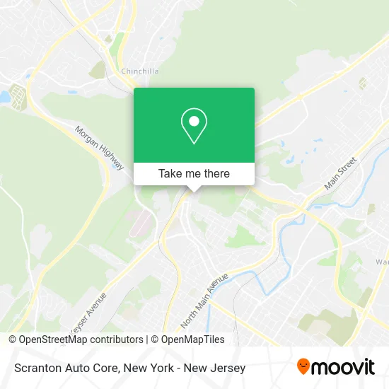 Scranton Auto Core map