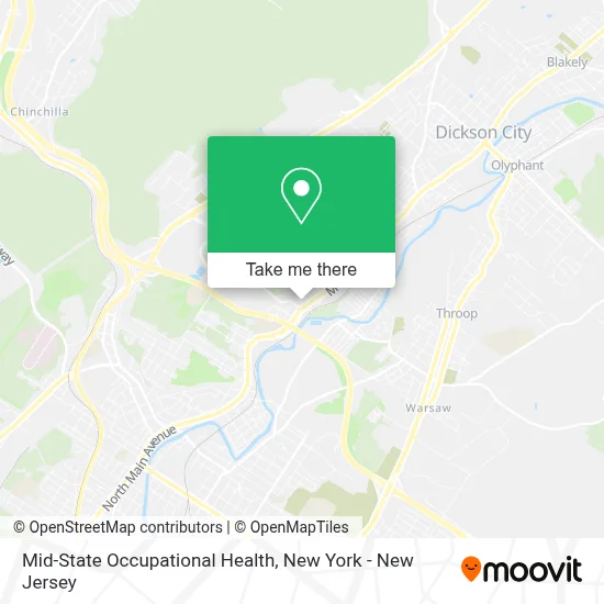 Mid-State Occupational Health map