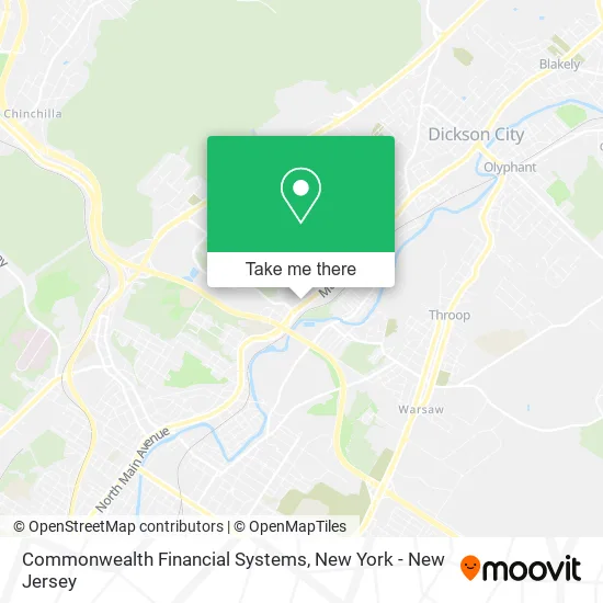 Commonwealth Financial Systems map
