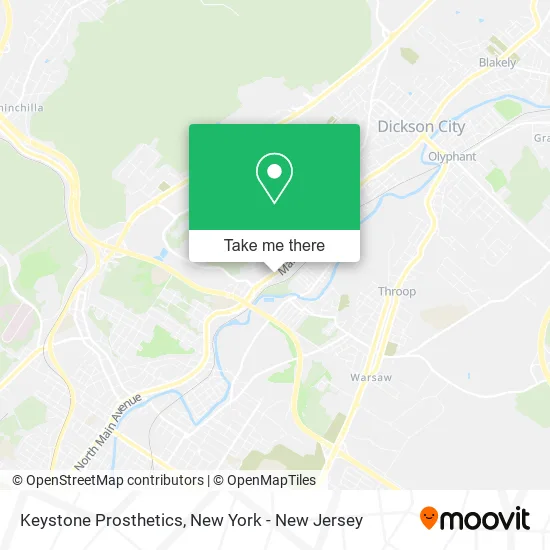 Keystone Prosthetics map