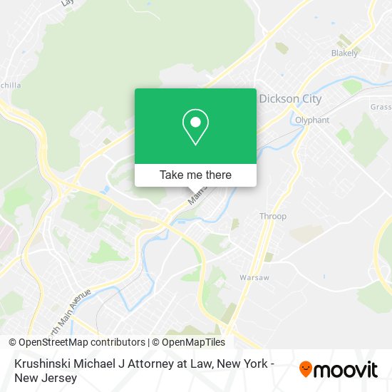 Krushinski Michael J Attorney at Law map