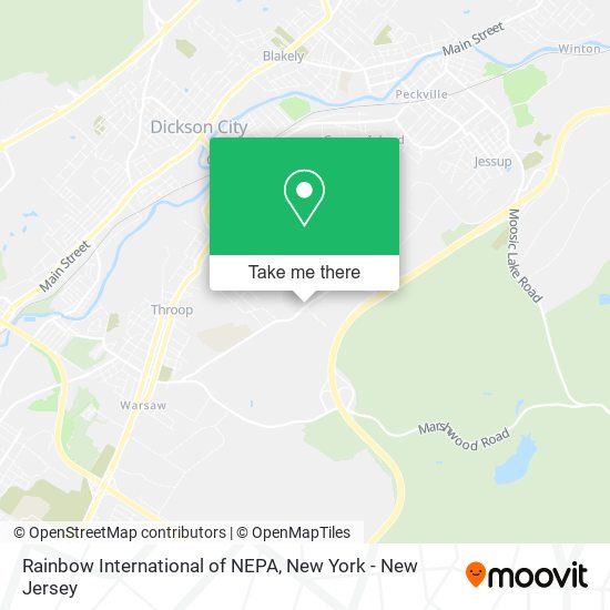 Rainbow International of NEPA map
