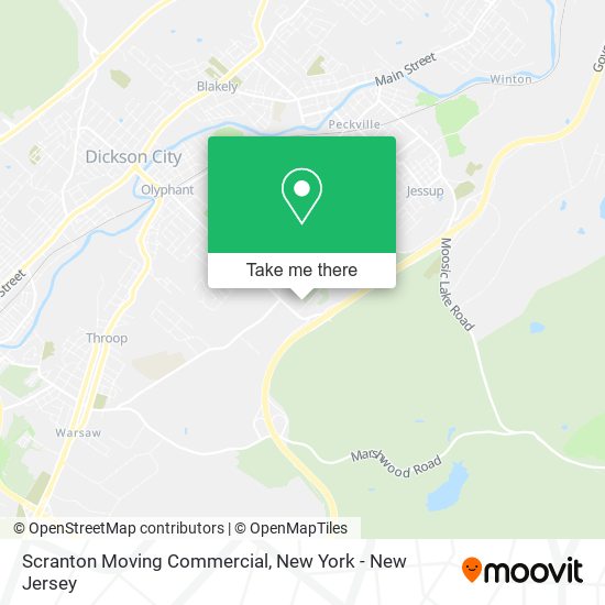Mapa de Scranton Moving Commercial