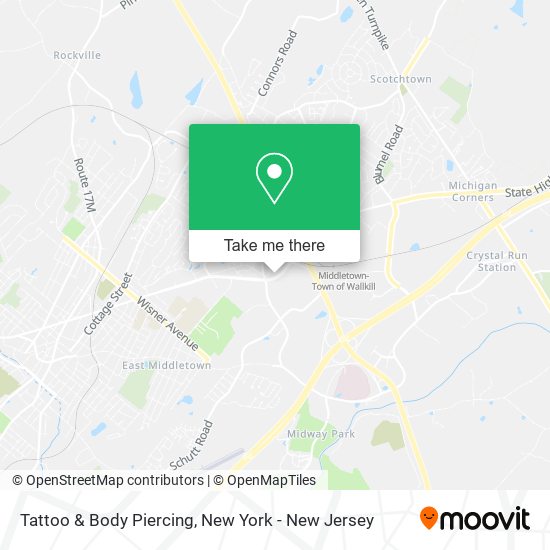 Tattoo & Body Piercing map