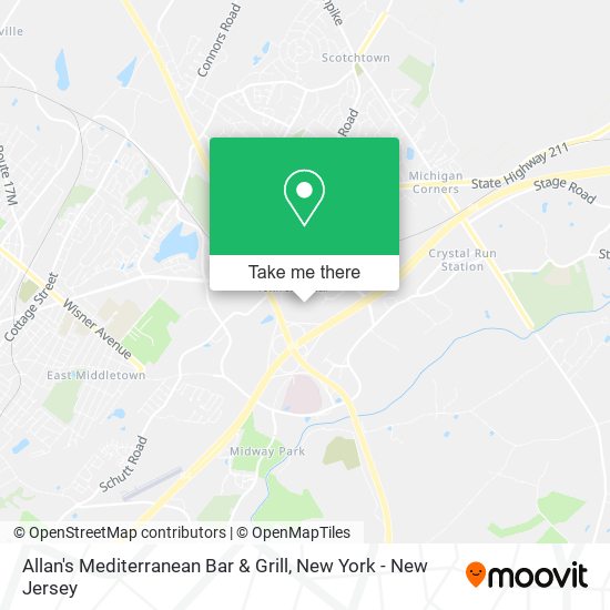 Allan's Mediterranean Bar & Grill map