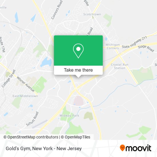 Gold's Gym map