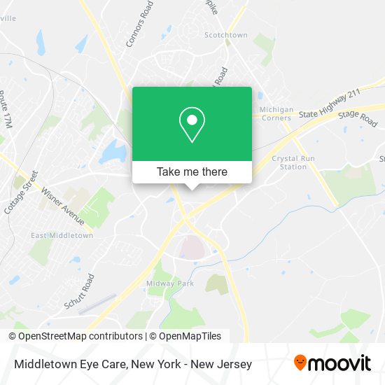 Middletown Eye Care map