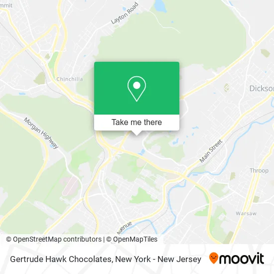 Gertrude Hawk Chocolates map