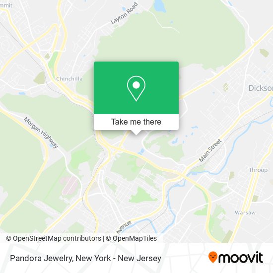 Mapa de Pandora Jewelry