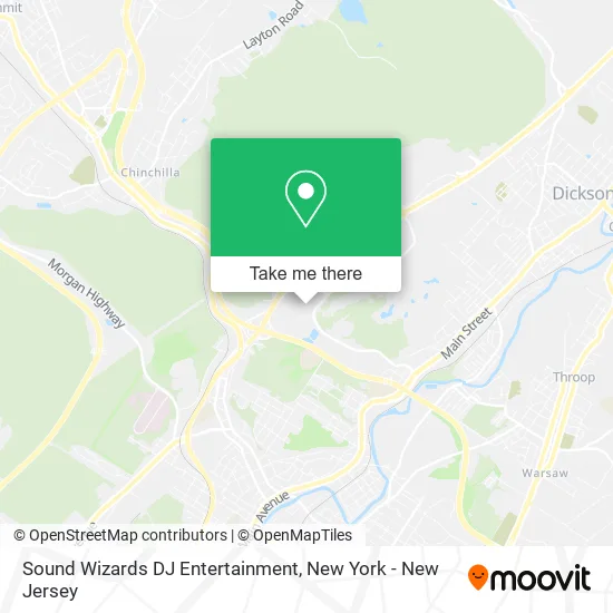 Sound Wizards DJ Entertainment map