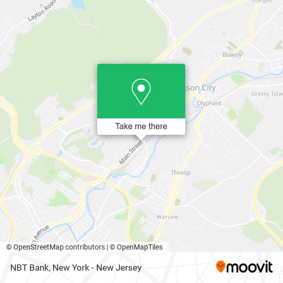 NBT Bank map