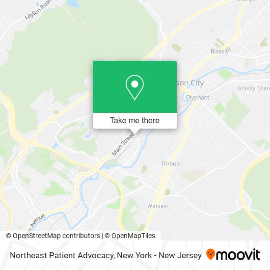 Mapa de Northeast Patient Advocacy