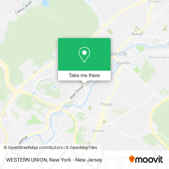 WESTERN UNION map