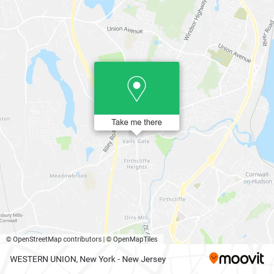 WESTERN UNION map