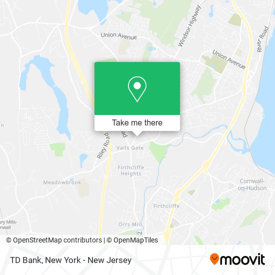 TD Bank map