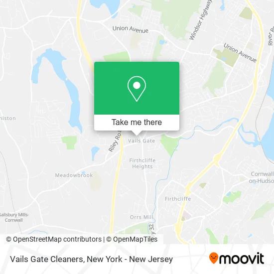 Vails Gate Cleaners map