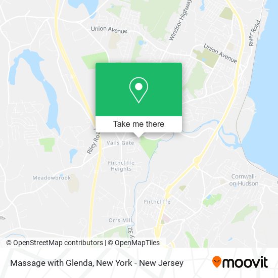 Massage with Glenda map
