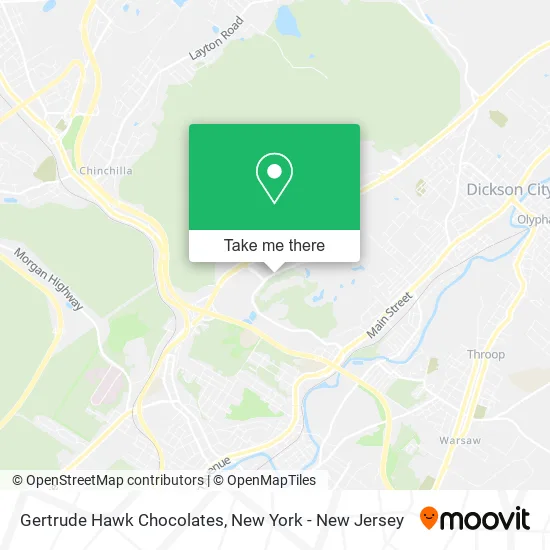 Gertrude Hawk Chocolates map