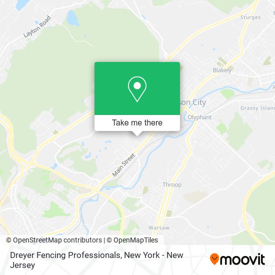 Dreyer Fencing Professionals map