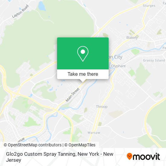 Glo2go Custom Spray Tanning map