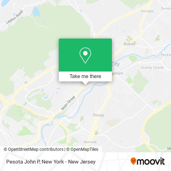 Pesota John P map