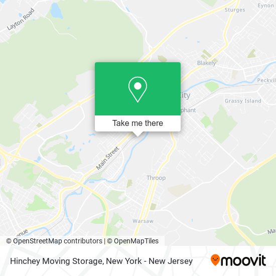 Hinchey Moving Storage map