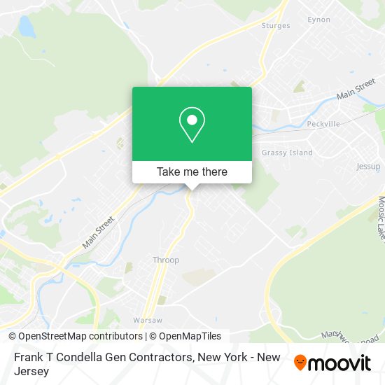 Frank T Condella Gen Contractors map