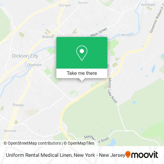 Uniform Rental Medical Linen map