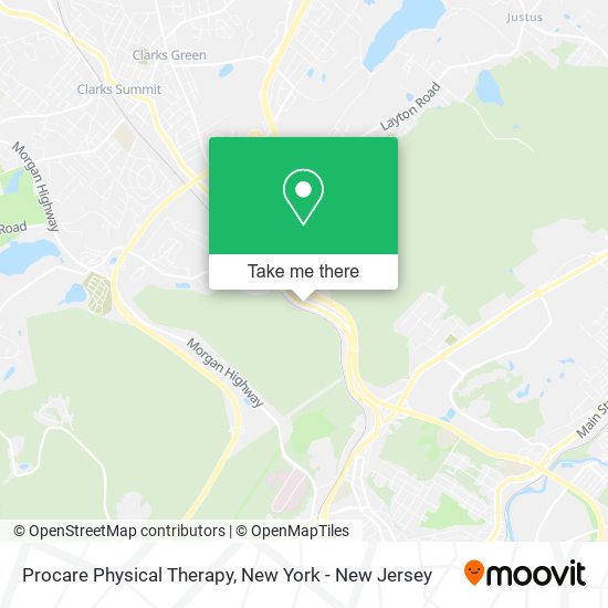 Mapa de Procare Physical Therapy