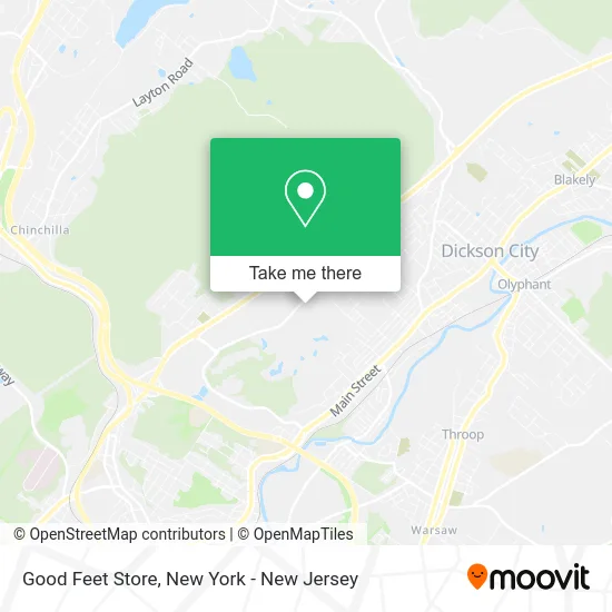 Good Feet Store map