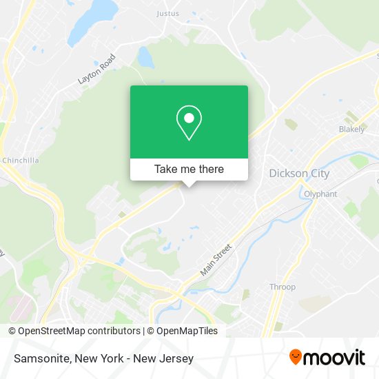 Samsonite map