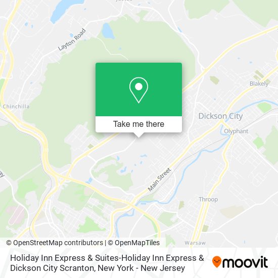 Holiday Inn Express & Suites-Holiday Inn Express & Dickson City Scranton map