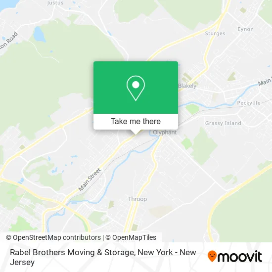 Rabel Brothers Moving & Storage map