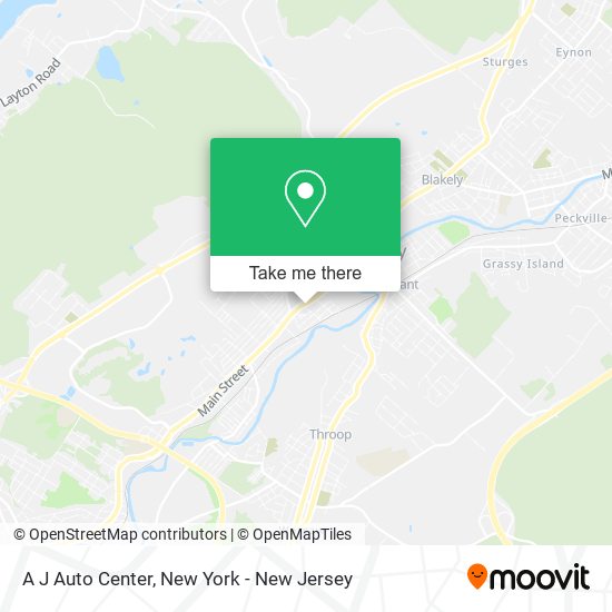 A J Auto Center map