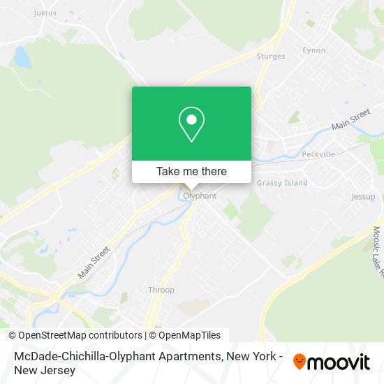 McDade-Chichilla-Olyphant Apartments map