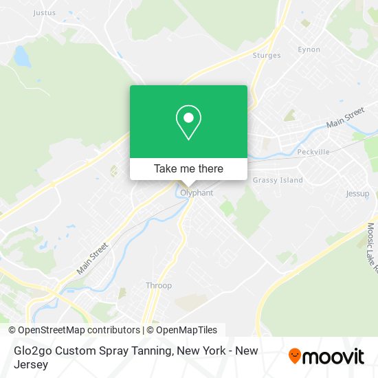 Glo2go Custom Spray Tanning map