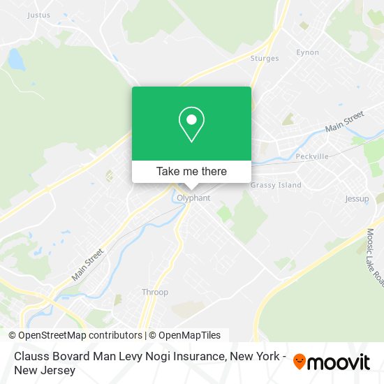 Mapa de Clauss Bovard Man Levy Nogi Insurance
