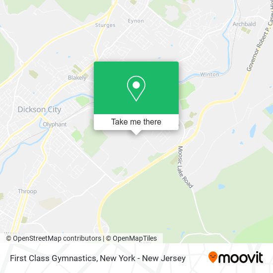 Mapa de First Class Gymnastics