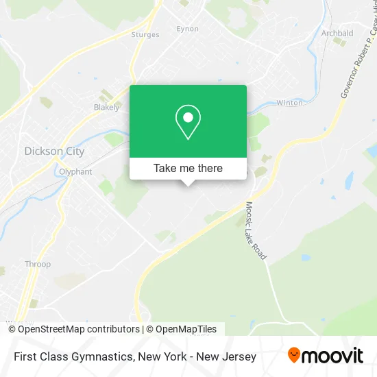 First Class Gymnastics map