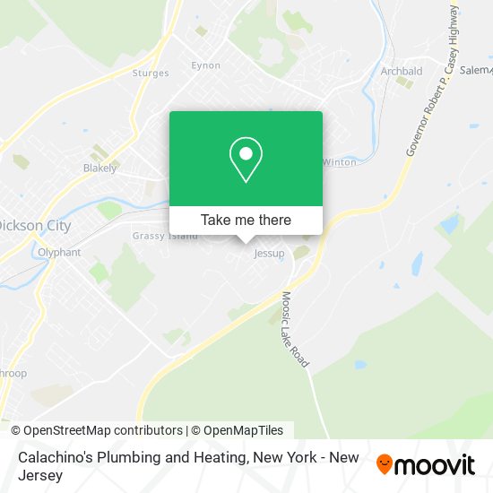 Mapa de Calachino's Plumbing and Heating