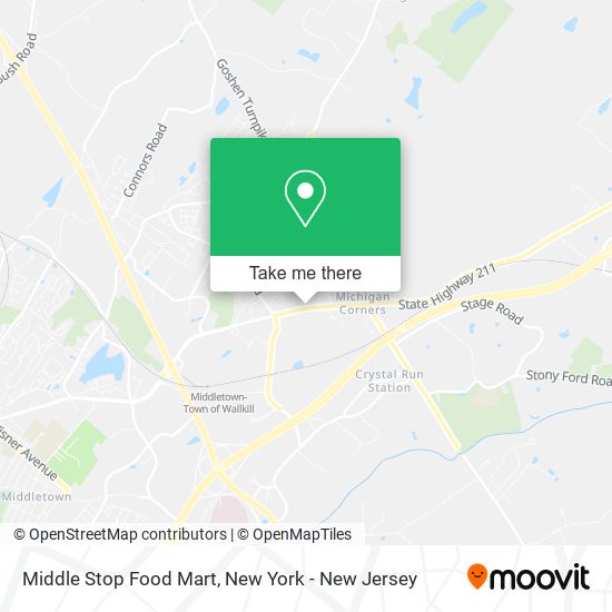 Mapa de Middle Stop Food Mart