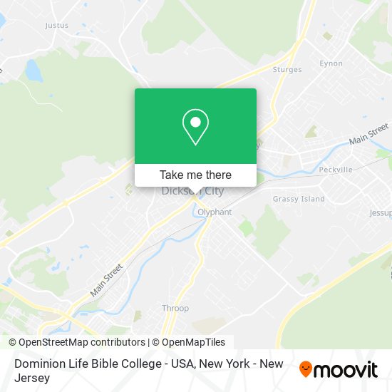 Mapa de Dominion Life Bible College - USA