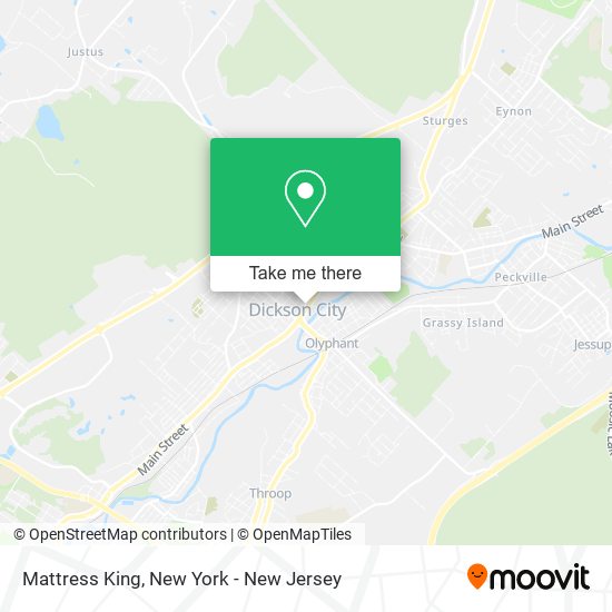 Mattress King map